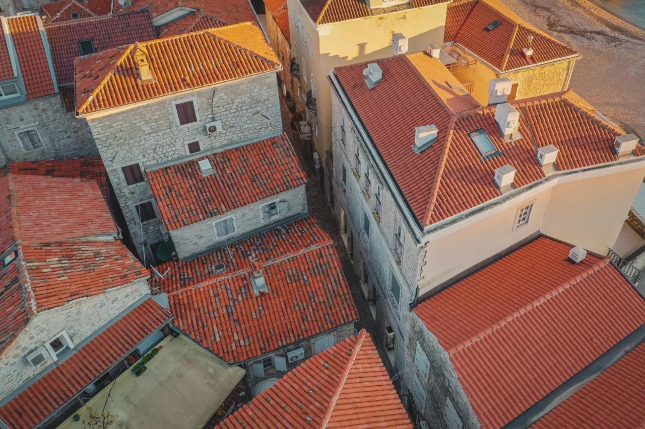 Red-tiled rooftops of Budva Old Town